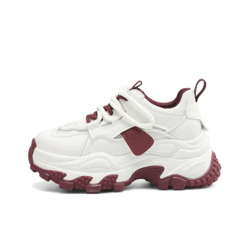 BOERDIQI Height Increasing Lightweight Breathable Chunky Sneakers Women's
