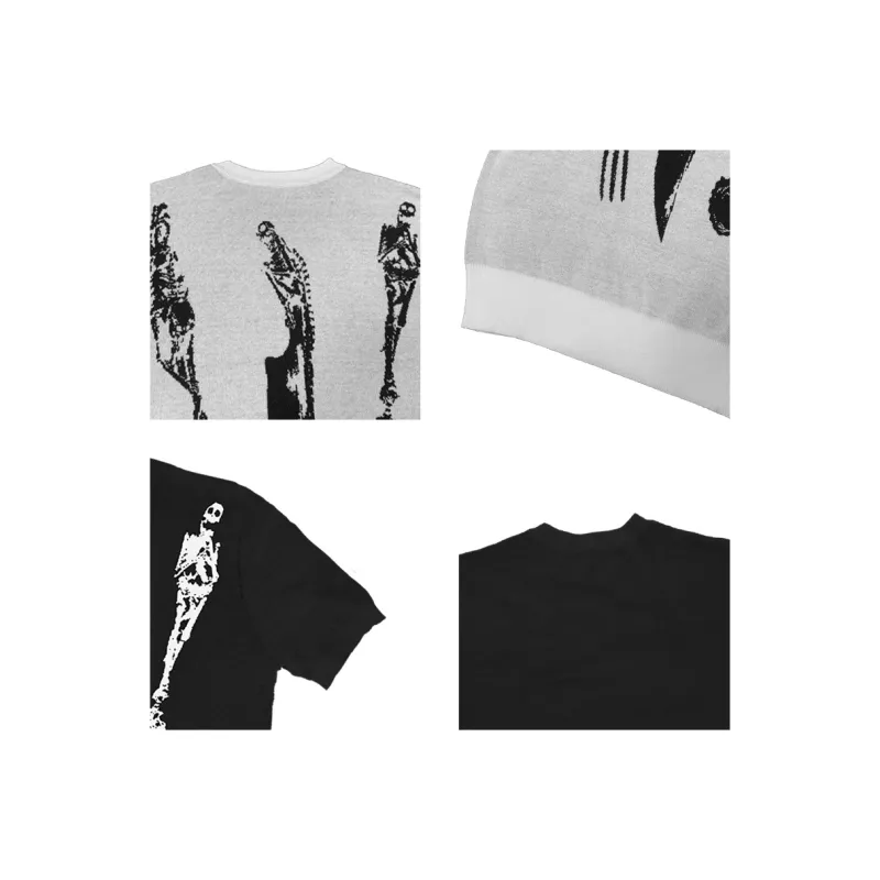 WANNA LAB SS25 T Shirt Unisex Gray White-7