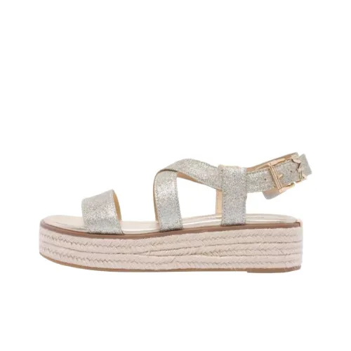 MICHAEL KORS Lynn One Strap Sandals Women's Light Gold