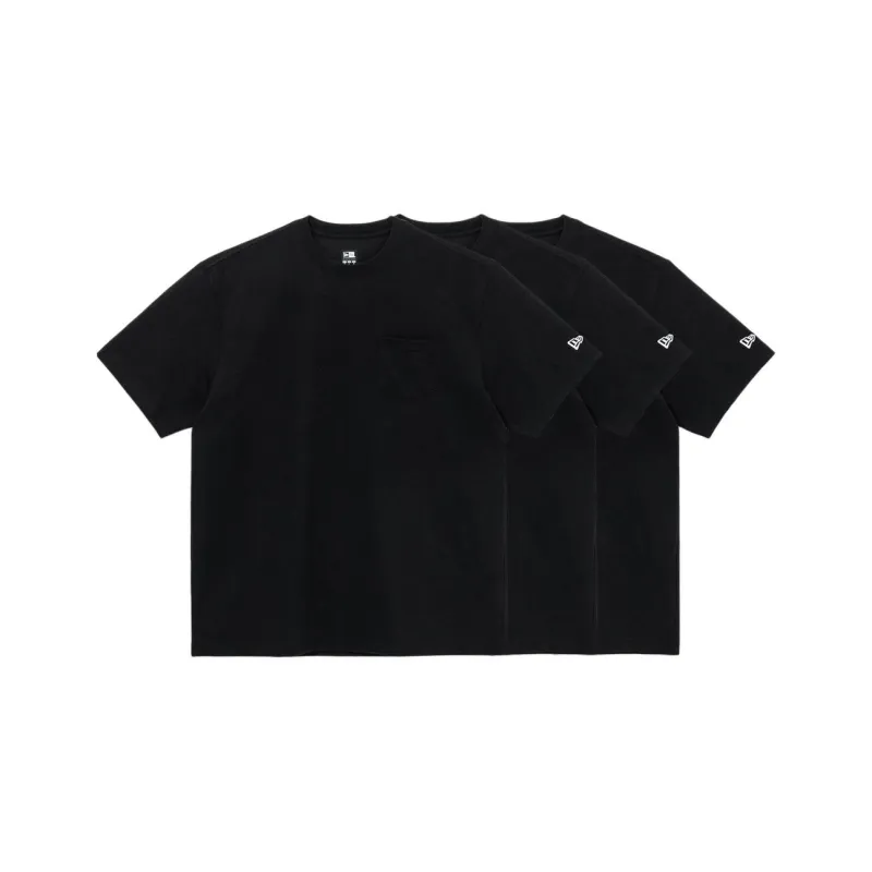 New Era T Shirt Unisex 3 Pack Black-0