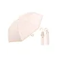 Trifold Gold Bent Handle Colored Rubber Embroidery-Light Pink