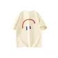 [Heavyweight 100% cotton]Light Beige (Upside Down Smile Chest Logo_Upside Down Smile Back Logo)