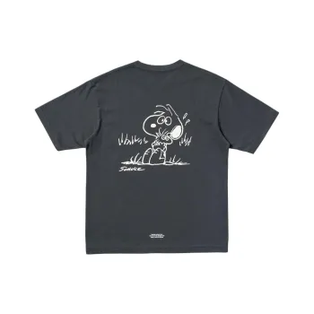 UNIQLO x PEANUTS Collaboration SS25 T Shirt Unisex Dark Gray