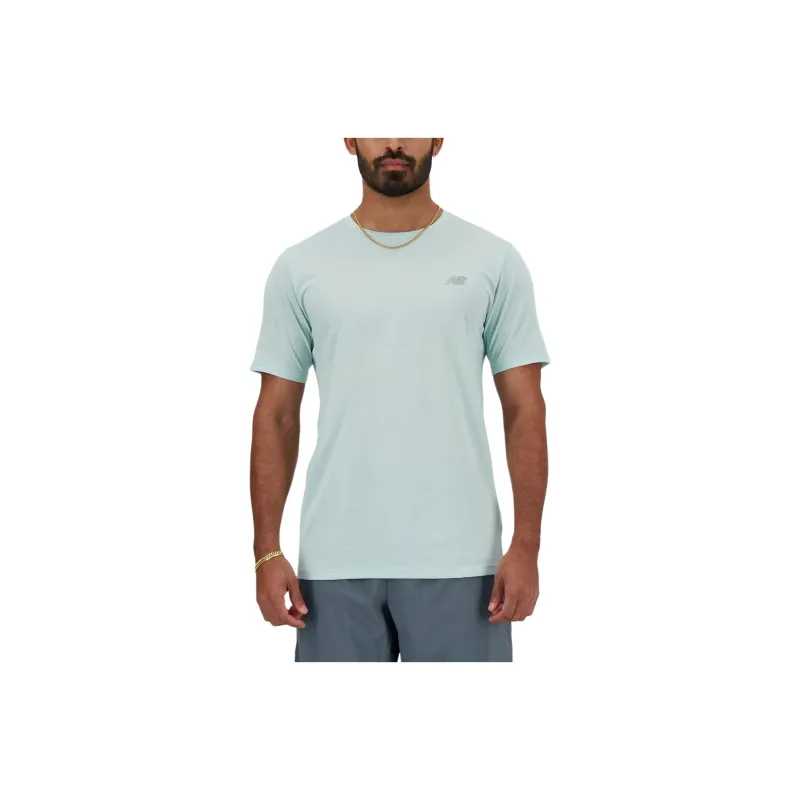 New Balance Heather Tech T Shirt Men's Salt Marsh-0