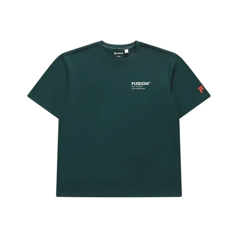 FILA FUSION T Shirt Unisex Western Yellow Pine Green-0