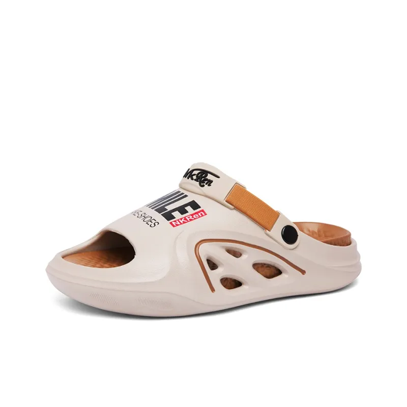 NANJIREN Beach Sandals Men Khaki/Matcha Green-3