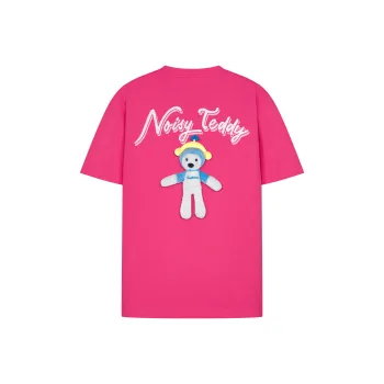 NOISY TEDDY Short Sleeved T Shirts Rose Red Unisex
