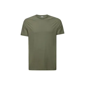 Zanone Short Sleeved Straight Hem Crewneck T Shirt