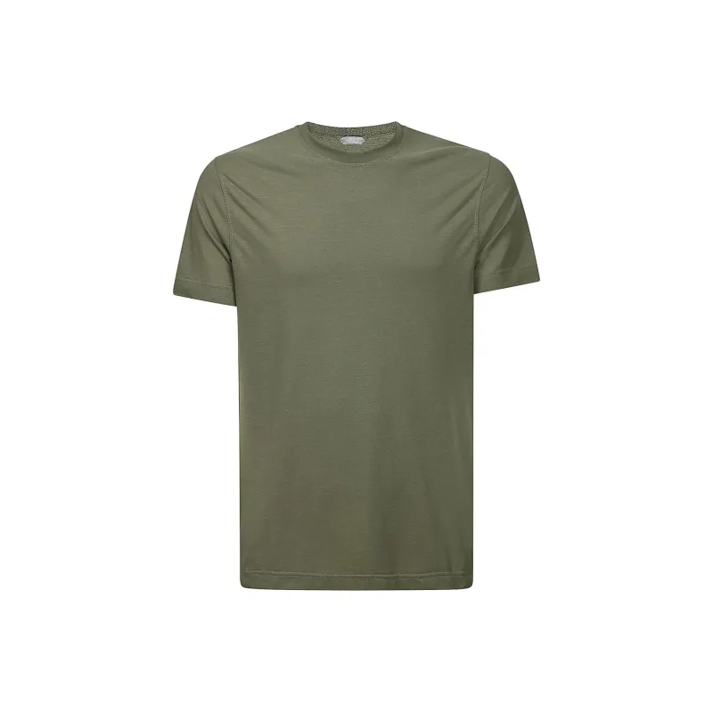 Zanone Short Sleeved Straight Hem Crewneck T Shirt-0
