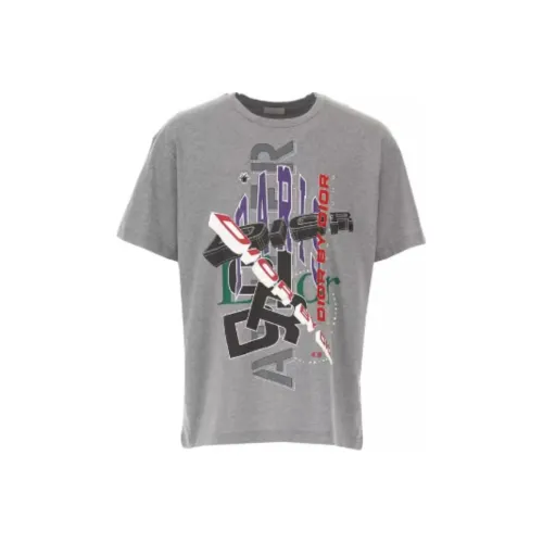 DIOR T-Shirts Men Gray