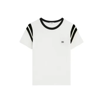 CELINE Triomphe Regular T shirt In Cotton Jersey