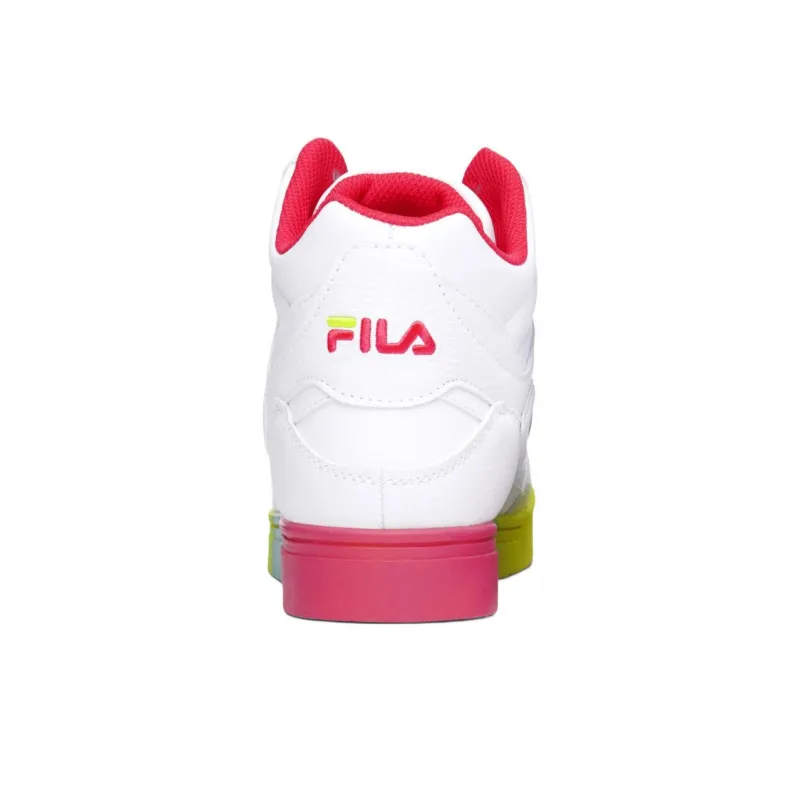 FILA Everge High Top Skateboard Shoes Women's White-4