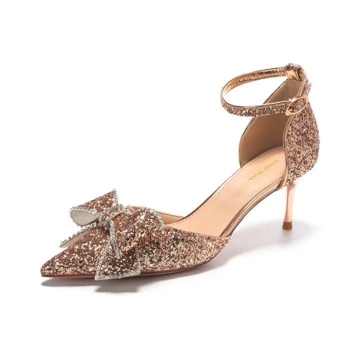 XIMO BULL Slim Heel High Heels Women's-3