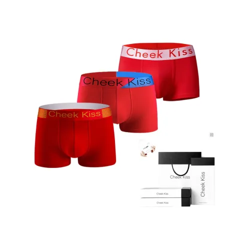 Cheekkiss Underwear Gift Boxes Men's 3 Pack Red