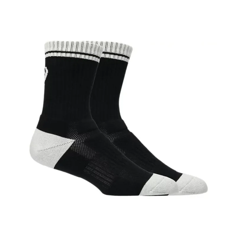 Asics Knee High Socks Men's 1 Pack High Performance Black Birch Wood-1