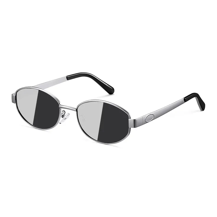 Morakot Alloy Oval Sunglasses Unisex-0