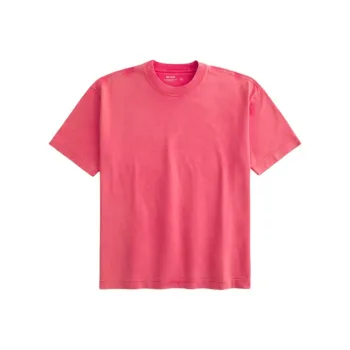 Hollister T-Shirt Men's Washable Light Red