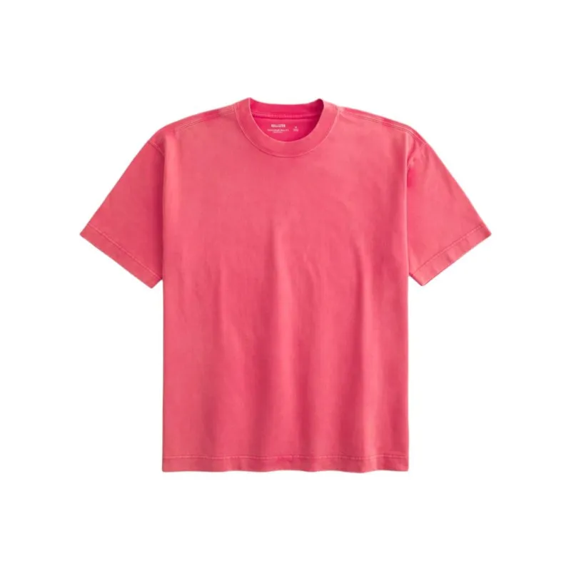 Hollister T-Shirt Men's Washable Light Red-0