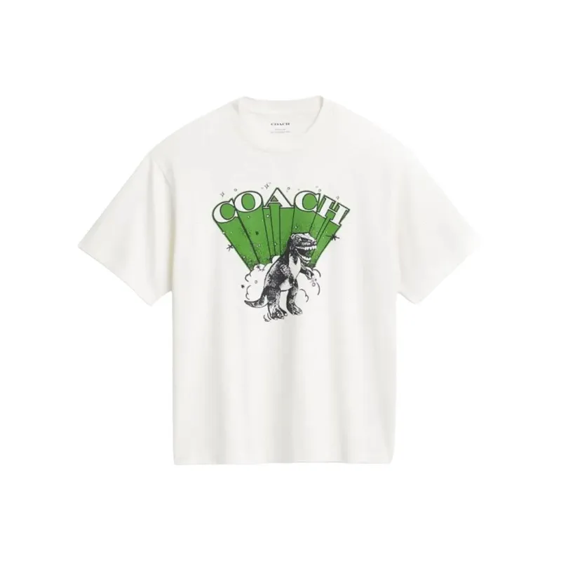 COACH FW24 T Shirt Men's Vintage Ivory White-0