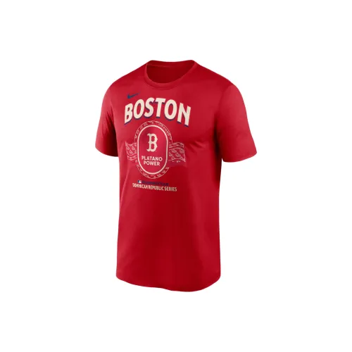 Nike Boston Red Sox 2024 MLB World Tour Dominican Republic T-Shirt Men's Red