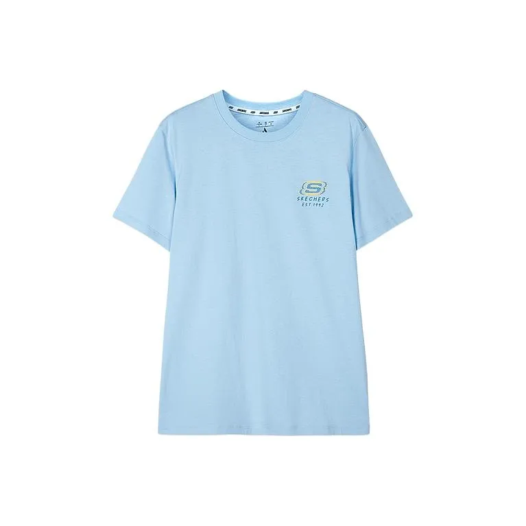 Skechers T Shirt Unisex Cerulean Sky-0