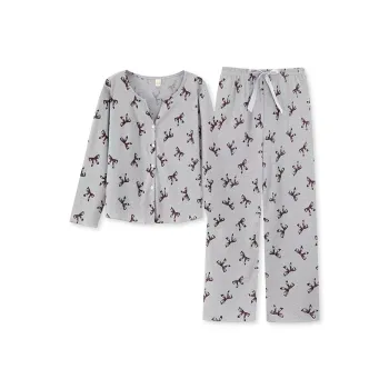 WANANNI Pajama Set Women's Light Gray