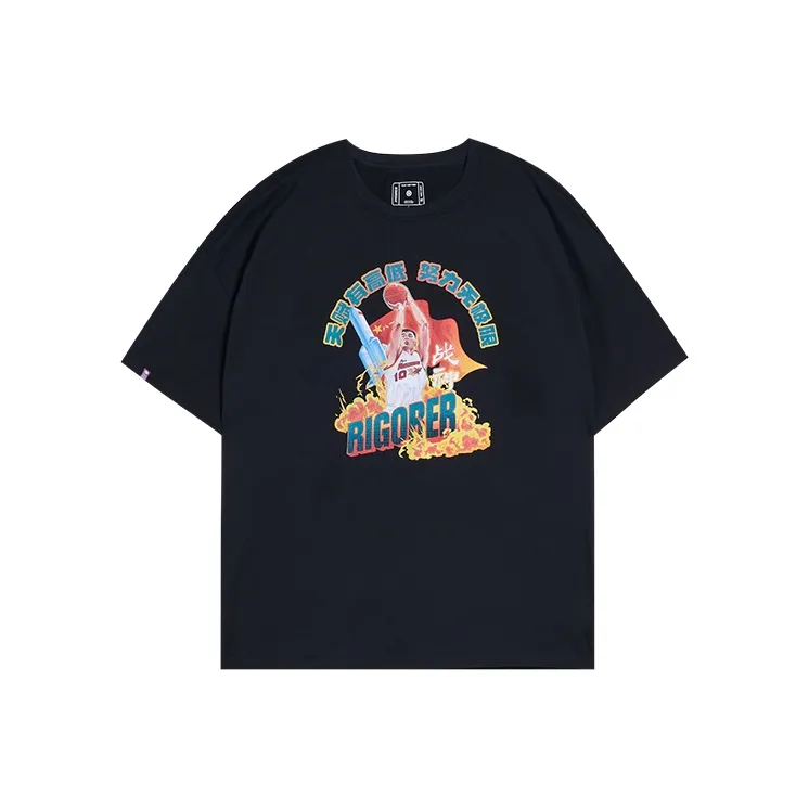 RIGORER American Vintage Loose Fit Couple Summer T Shirt Unisex-2