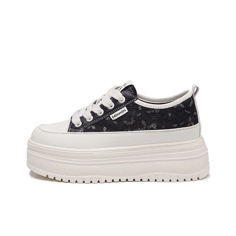 Jerden Smith Anti Slip And Wear Resistant Height Increasing Low Top Skateboard Shoes Women's-5
