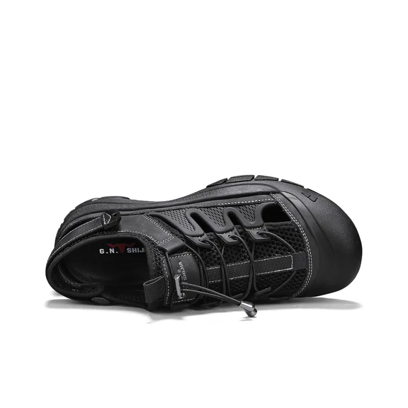 G.N.SHIJIA Slip Resistant Breathable Grip Height Increasing Abrasion Resistant River Trekking Shoes Men's-4