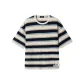 Blue Stripes * Navy Blue * Ecru