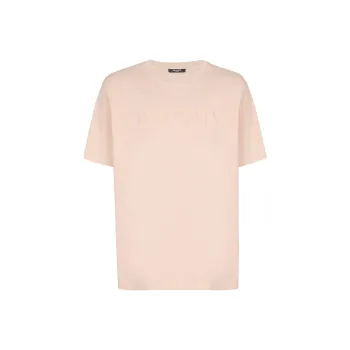 BALMAIN Vintage logo embroidered T shirt