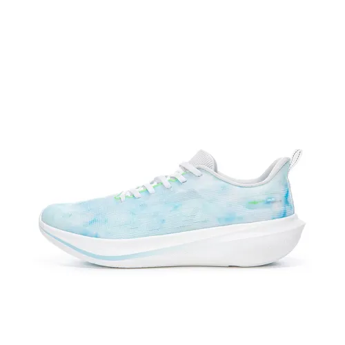 Erke Lightness 3.0 Anti Slip And Wear Resistant Lightweight Low Top Long Distance Running Shoes Men's White Blue