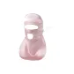 100% silk/Long Neck Protection Mask-Cherry Blossom Pink