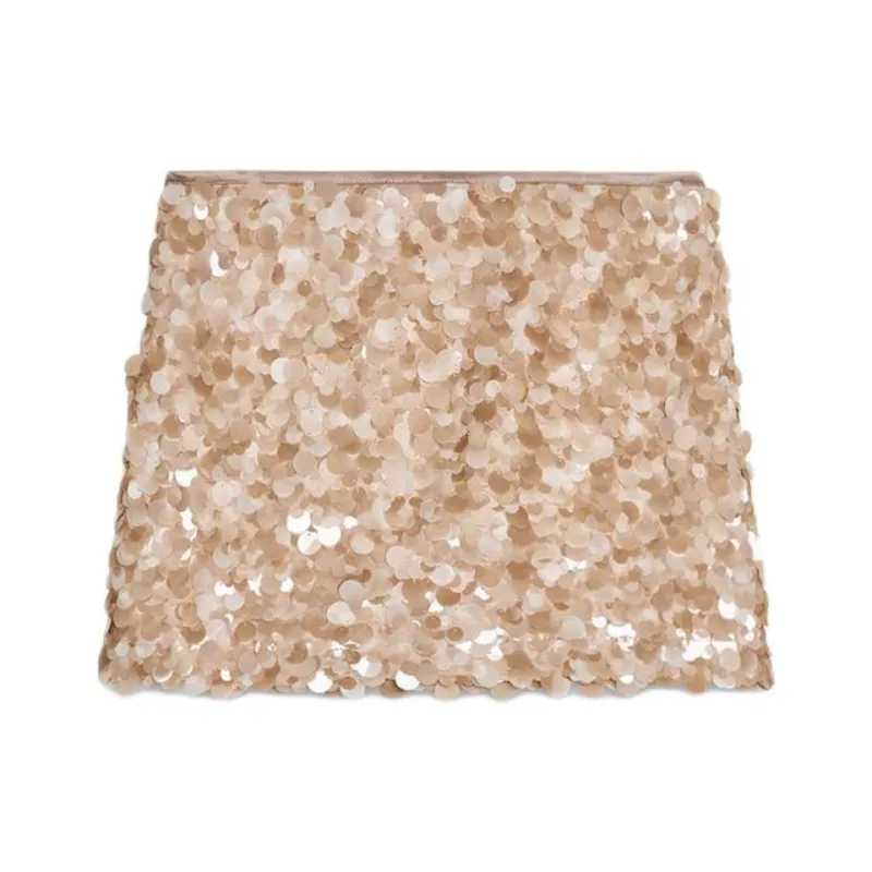 ZARA Casual Short Skirts Women's Beige-1