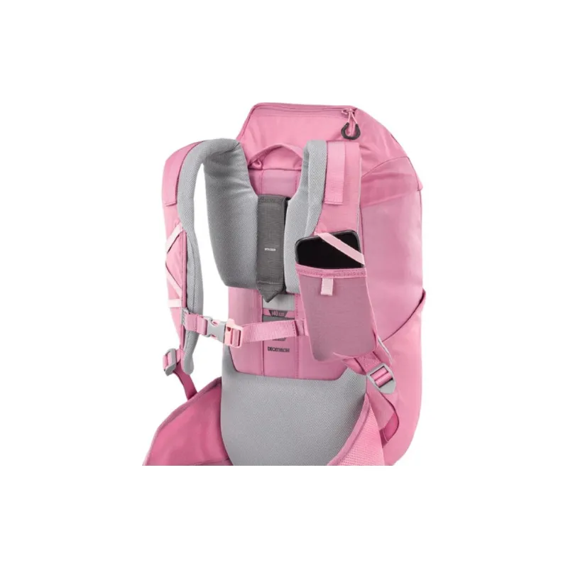 DECATHLON MH500 Mountaineering Bag Outdoor Bag Polyester 18L Dark Pink Kids'-4