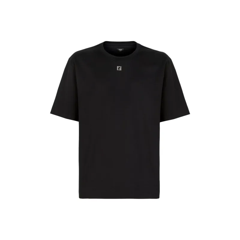 FENDI Ff Plaque Crewneck T Shirt-0