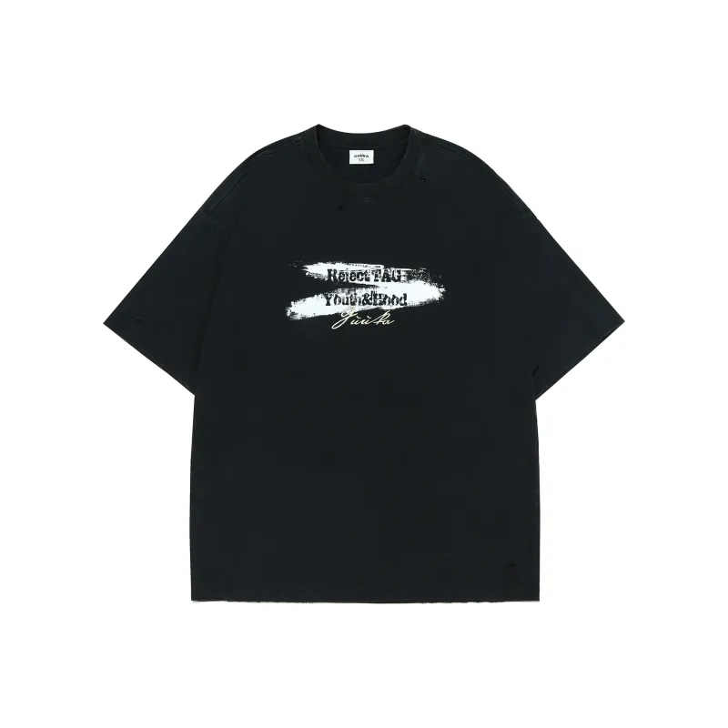 Guuka Short Sleeved T Shirts Men's Black-0