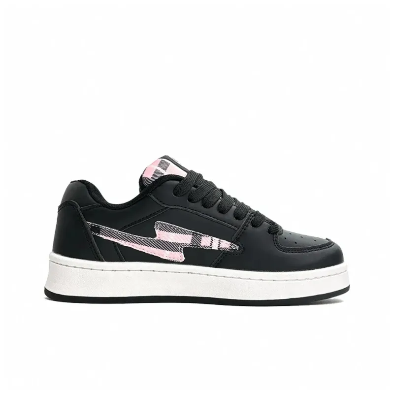 FULLXUAN Low-Top Skateboard Shoes Women's Black Red-13