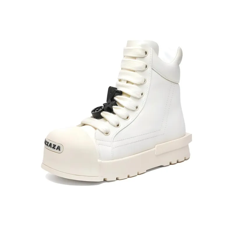 BARDILEV Ankle Boots Unisex White/Black-1