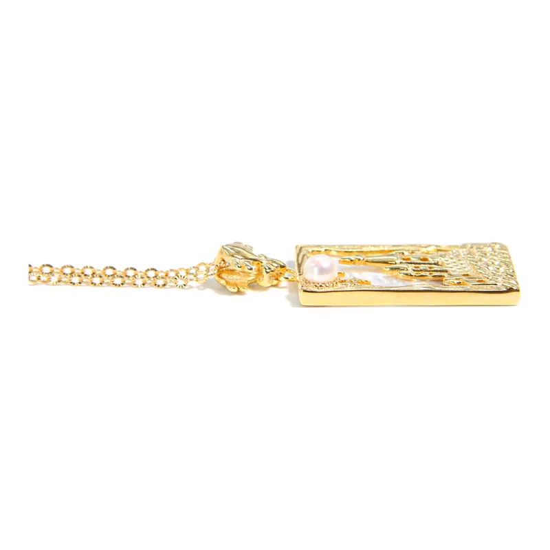 SANWUBALUOKE Pearl Necklaces Unisex-2