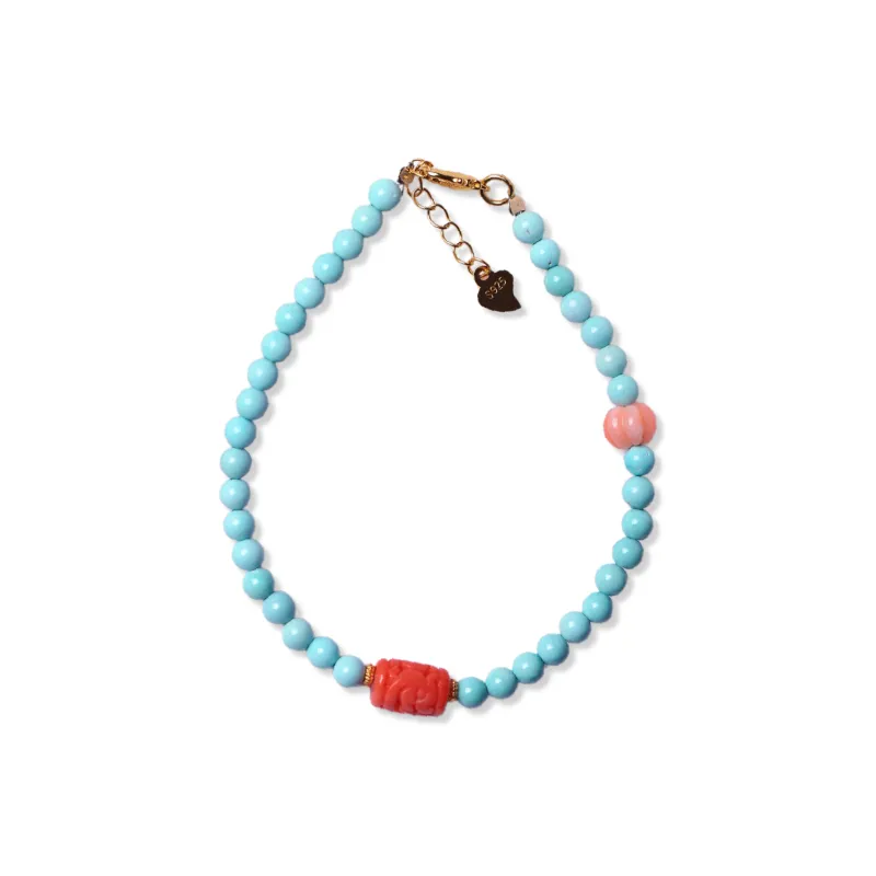 Xiangyan Turquoise Fine Jade Bracelets Unisex-0