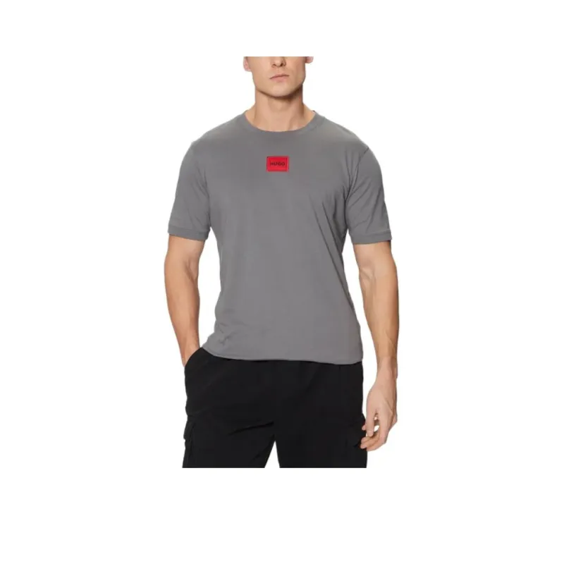 HUGO BOSS Logo patch Cotton T shirt-0