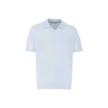 Brunello Cucinelli Short Sleeved Fine Knitted Polo Shirt