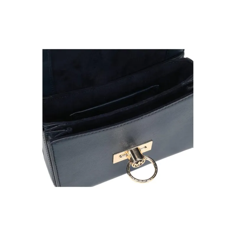 MICHAEL KORS Cow Leather Crossbody Bag Small Size Women's Navy-6