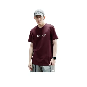 Tonlion Regular T Shirt Men's Dark Burgundy