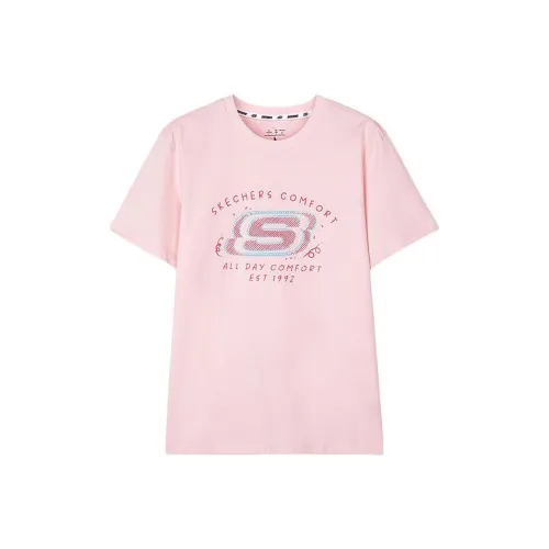 Skechers T Shirt Unisex Chalk Pink
