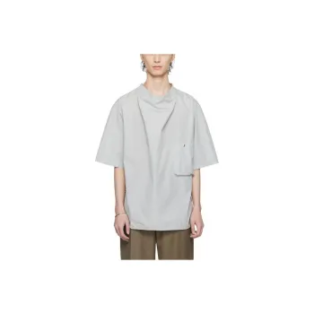 Lemaire Short Sleeved Draped T Shirt