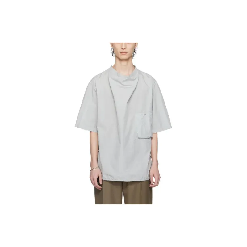 Lemaire Short Sleeved Draped T Shirt-0