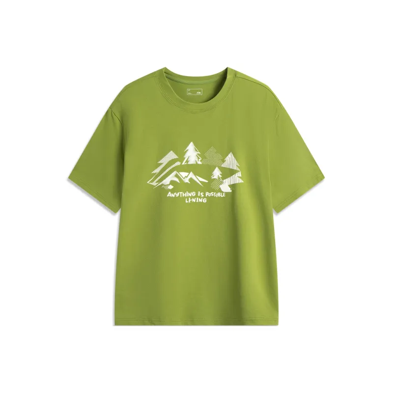 LiNing Sports Life Collection T Shirt Men's Locust Green-0