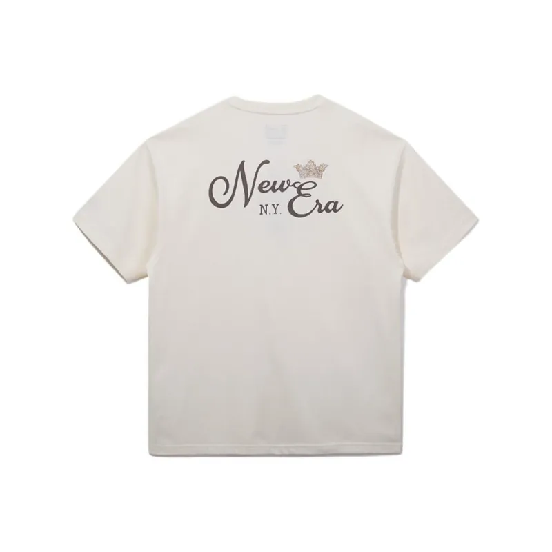 New Era T Shirts Unisex Ivory White-0